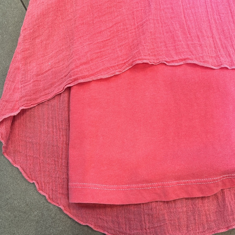 Velvet Long Pink Tank Top - Picture 10 of 13